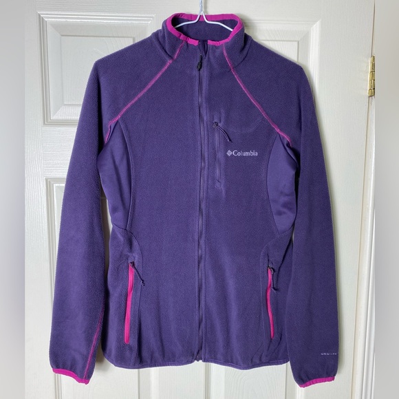 Columbia | Purple & Pink Fleece Full Zip Jacket Omni Heat - Small - Picture 3 of 10